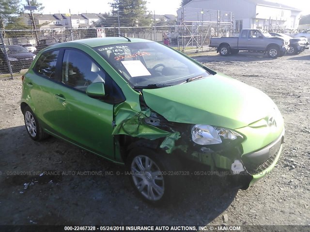 JM1DE1KY2C0147467 - 2012 MAZDA MAZDA2 GREEN photo 1