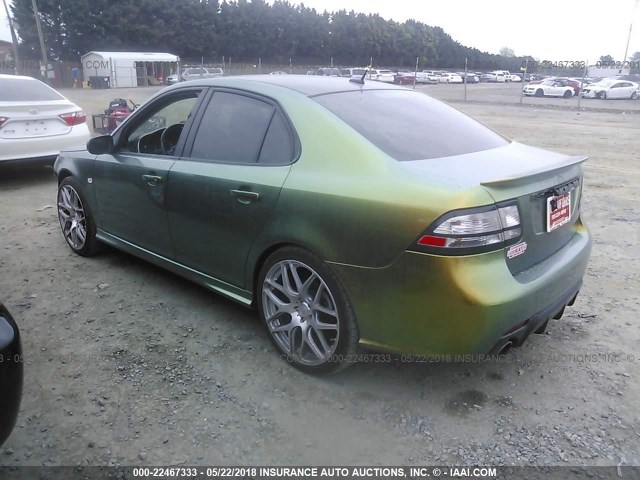 YS3FH42R891016193 - 2009 SAAB 9-3 AERO GREEN photo 3