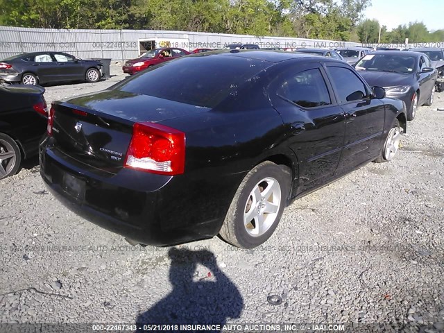 2B3CA3CV8AH298301 - 2010 DODGE CHARGER SXT BLACK photo 4