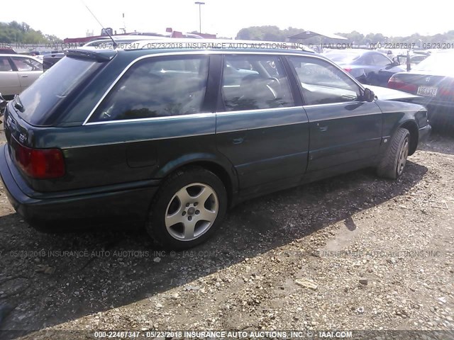 WAUJA84A7VN009949 - 1997 AUDI A6 QUATTRO WAGON TURQUOISE photo 4