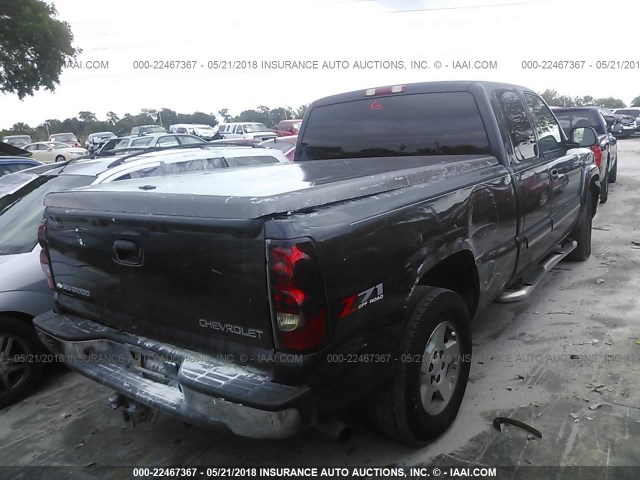 1GCEK19B15E245863 - 2005 CHEVROLET SILVERADO K1500 BLACK photo 4