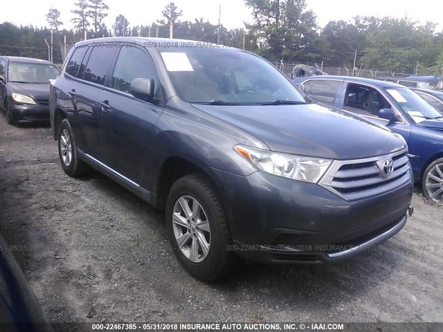 5TDZA3EH5DS033647 - 2013 TOYOTA HIGHLANDER PLUS GRAY photo 1