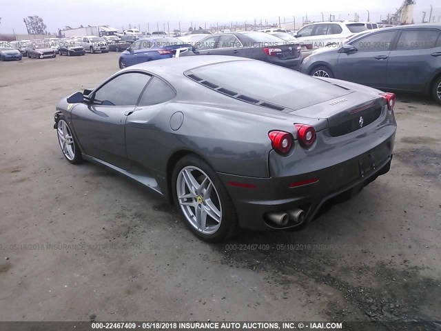 ZFFEW58A250144141 - 2005 FERRARI F430 GRAY photo 3