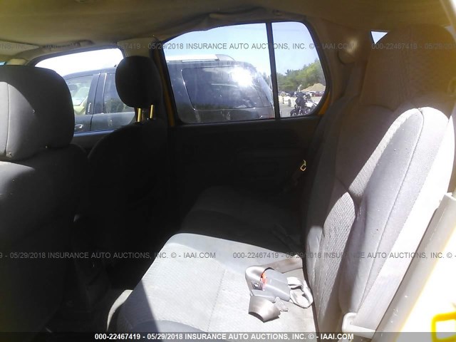 5N1ED28Y72C552754 - 2002 NISSAN XTERRA XE/SE YELLOW photo 8