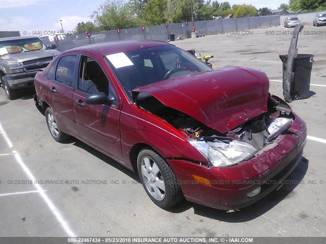 1FAHP38361W142856 - 2001 FORD FOCUS ZTS RED photo 1