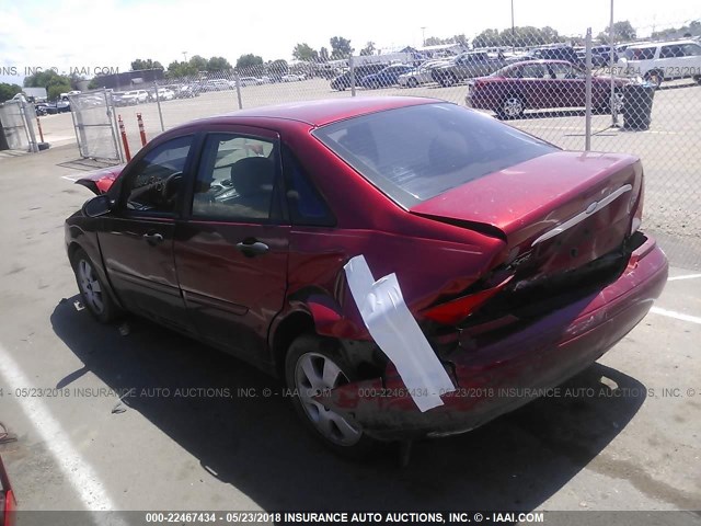 1FAHP38361W142856 - 2001 FORD FOCUS ZTS RED photo 3