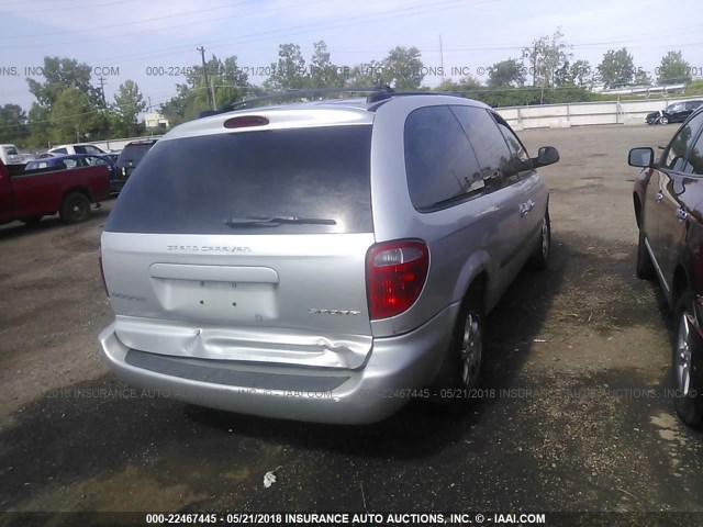 2D4GP44L53R100808 - 2003 DODGE GRAND CARAVAN SPORT GRAY photo 4