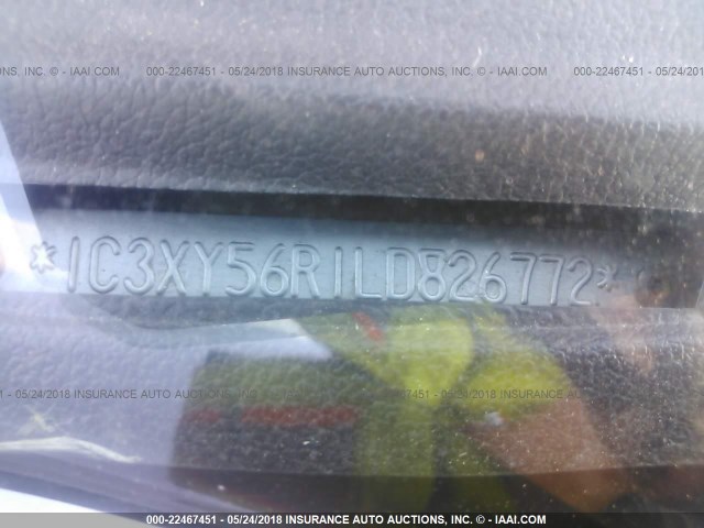 1C3XY56R1LD826772 - 1990 CHRYSLER IMPERIAL MAROON photo 9