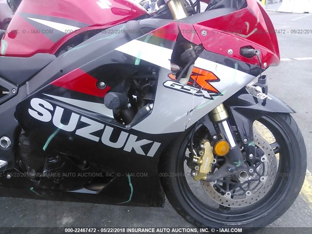 JS1GN7CA452102646 - 2005 SUZUKI GSX-R600 K RED photo 5