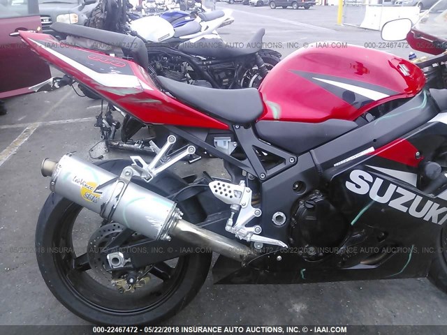 JS1GN7CA452102646 - 2005 SUZUKI GSX-R600 K RED photo 6