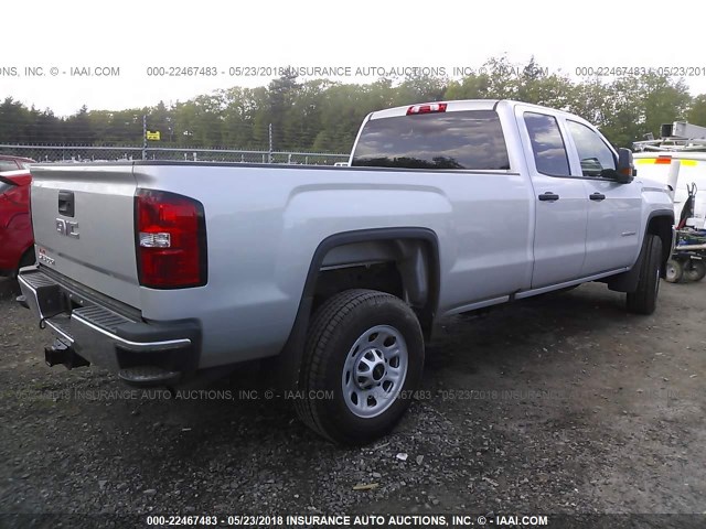 1GT22REGXHZ229645 - 2017 GMC SIERRA K2500 HEAVY DUTY SILVER photo 4