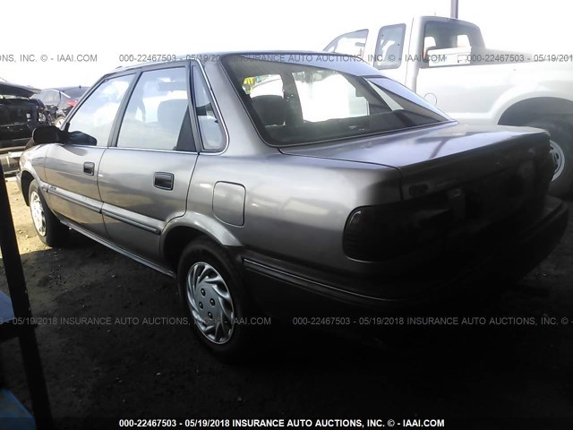 1Y1SK5164LZ077548 - 1990 GEO PRIZM LSI TAN photo 3