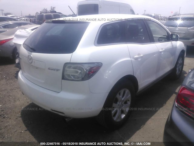 JM3ER29L570164446 - 2007 MAZDA CX-7 WHITE photo 4