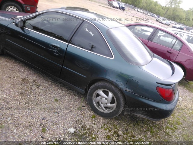 19UYA2252VL001890 - 1997 ACURA 3.0CL Կանաչ լուսանկար 3