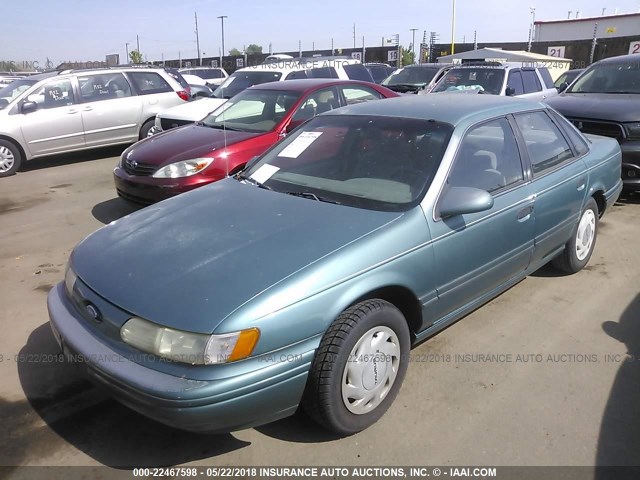 1FALP5243PA291593 - 1993 FORD TAURUS GL GREEN photo 2