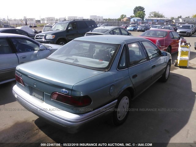 1FALP5243PA291593 - 1993 FORD TAURUS GL GREEN photo 4