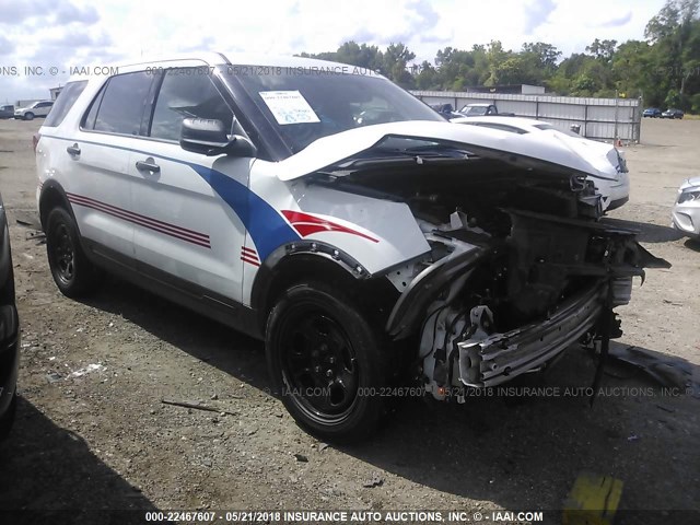 1FM5K8AR0GGD05037 - 2016 FORD EXPLORER POLICE INTERCEPTOR WHITE photo 1