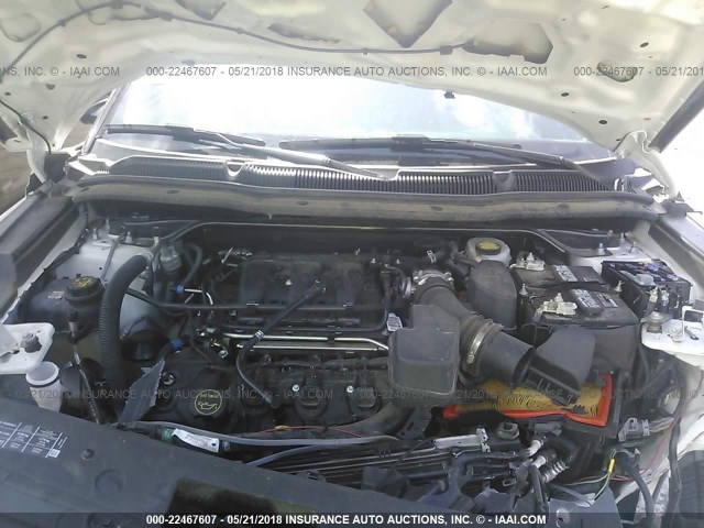 1FM5K8AR0GGD05037 - 2016 FORD EXPLORER POLICE INTERCEPTOR WHITE photo 10