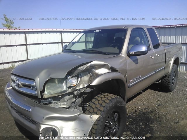 5TBBT44144S453396 - 2004 TOYOTA TUNDRA ACCESS CAB SR5 TAN photo 2