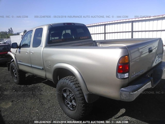 5TBBT44144S453396 - 2004 TOYOTA TUNDRA ACCESS CAB SR5 TAN photo 3