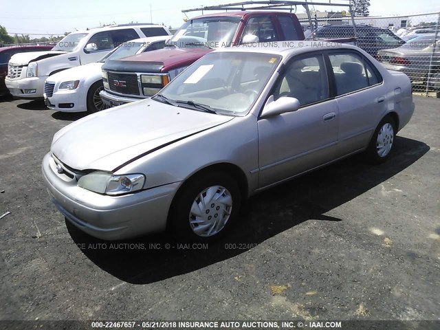 1NXBR18E4YZ305182 - 2000 TOYOTA COROLLA VE/CE/LE TAN photo 2