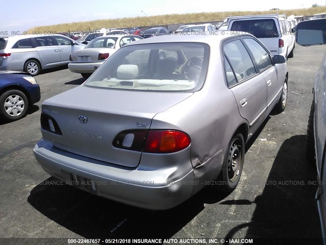 1NXBR18E4YZ305182 - 2000 TOYOTA COROLLA VE/CE/LE TAN photo 4