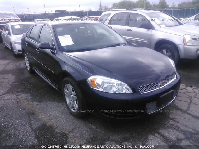 2G1WB5E39E1155932 - 2014 CHEVROLET IMPALA LIMITED LT BLACK photo 1