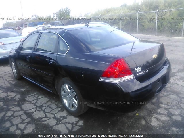 2G1WB5E39E1155932 - 2014 CHEVROLET IMPALA LIMITED LT BLACK photo 3