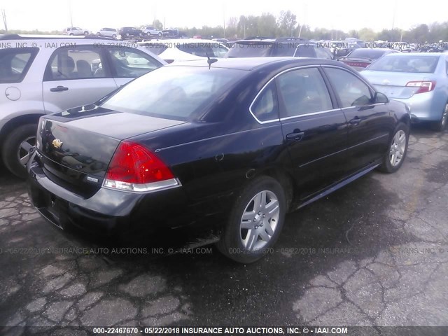 2G1WB5E39E1155932 - 2014 CHEVROLET IMPALA LIMITED LT BLACK photo 4