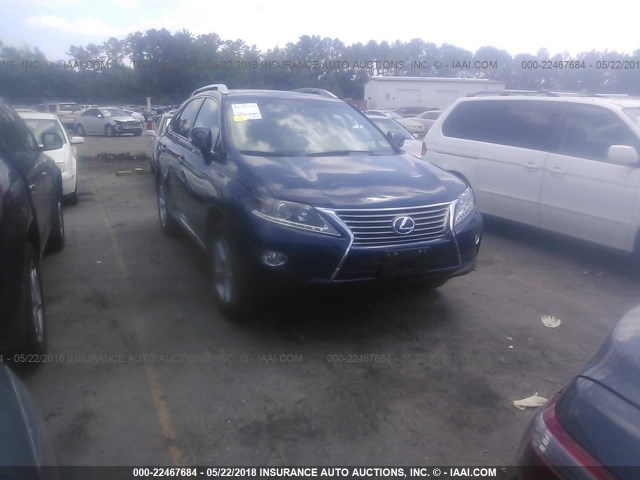 2T2BK1BA3EC226802 - 2014 LEXUS RX 350/BASE/F SPORT BLUE photo 1