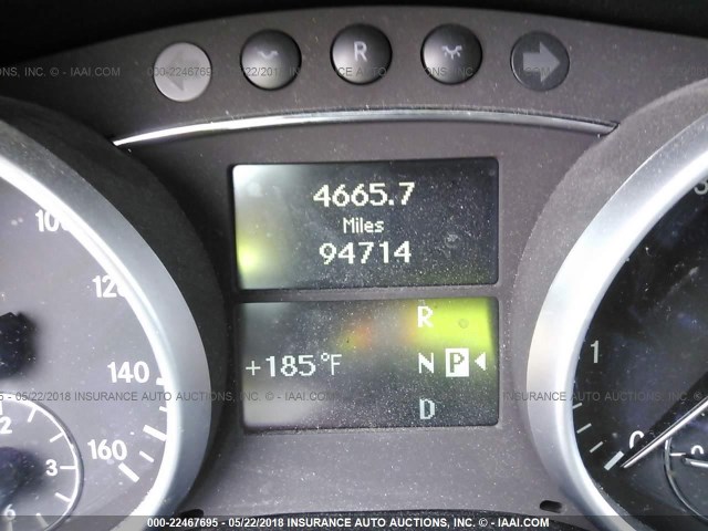 4JGBB8GB8BA759139 - 2011 MERCEDES-BENZ ML 350 4MATIC SILVER photo 7