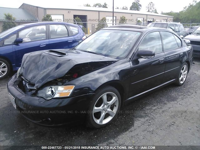 4S3BL676056209840 - 2005 SUBARU LEGACY GT LIMITED BLACK photo 2