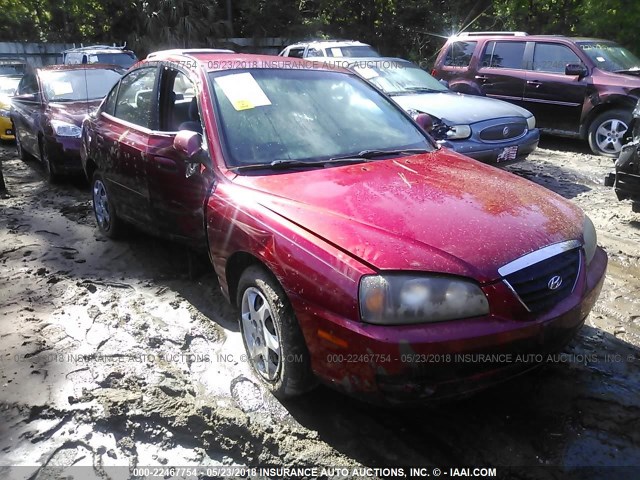 KMHDN46D94U736725 - 2004 HYUNDAI ELANTRA GLS/GT RED photo 1