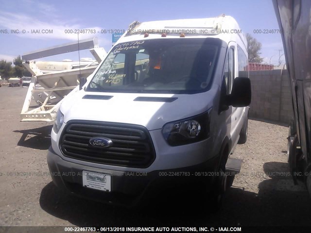 1FBVU4XM5HKB35716 - 2017 FORD TRANSIT T-350 HD WHITE photo 2