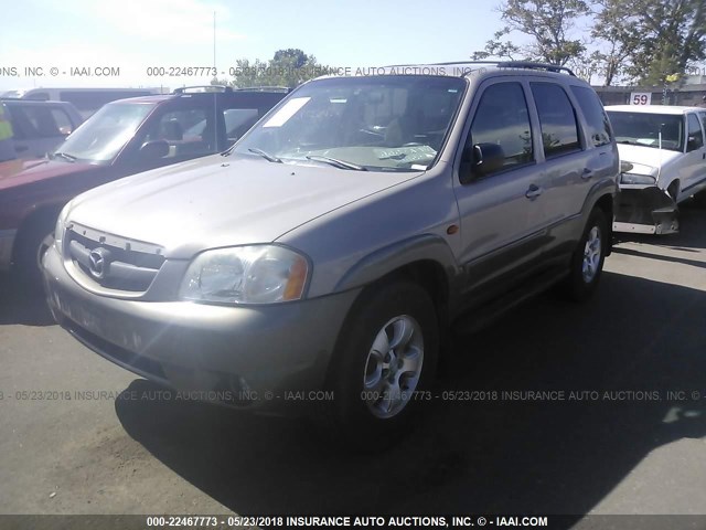 4F2YU08172KM57531 - 2002 MAZDA TRIBUTE LX/ES თაფლისფერი ფოტო 2