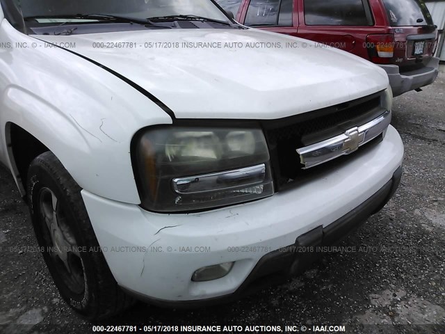 1GNET16S656146250 - 2005 CHEVROLET TRAILBLAZER EXT LS/EXT LT WHITE photo 6