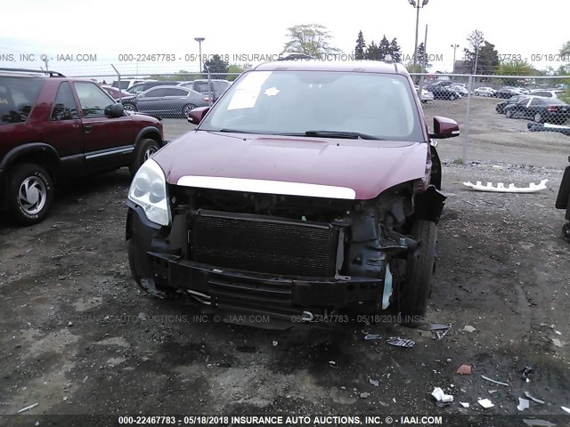 1GKEV23728J112384 - 2008 GMC ACADIA SLT-1 MAROON photo 6