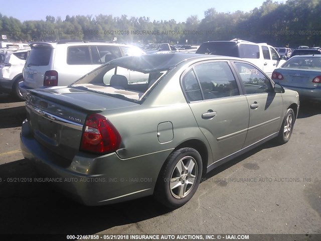 1G1ZT52865F316076 - 2005 CHEVROLET MALIBU LS 绿色 照片 4