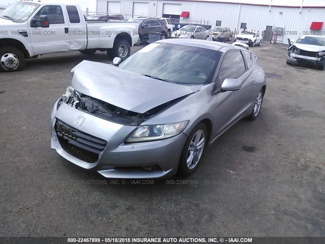 JHMZF1C63BS010183 - 2011 HONDA CR-Z EX SILVER photo 2