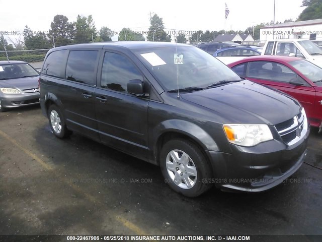 2D4RN4DG2BR618584 - 2011 DODGE GRAND CARAVAN EXPRESS GRAY photo 1