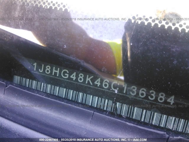 1J8HG48K46C136384 - 2006 JEEP COMMANDER TAN photo 9