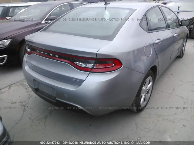 1C3CDFBBXGD635298 - 2016 DODGE DART SXT SILVER photo 4