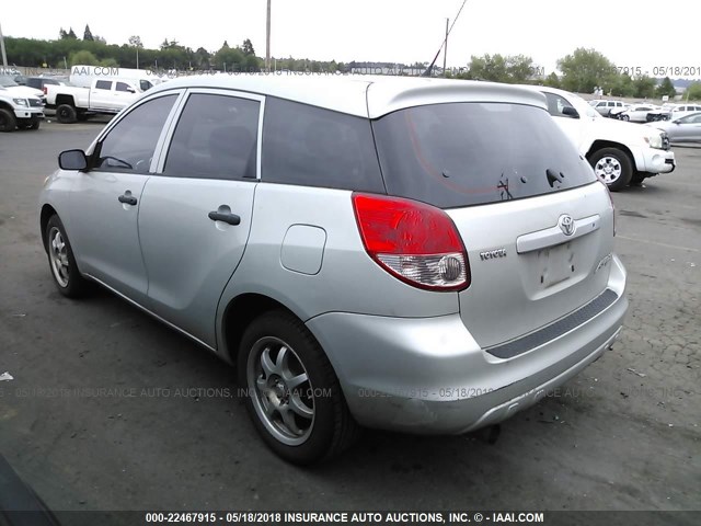 2T1KR32EX4C209007 - 2004 TOYOTA COROLLA MATRIX XR SILVER photo 3