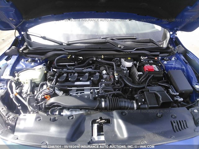 2HGFC1F77HH653526 - 2017 HONDA CIVIC EXL BLUE photo 10