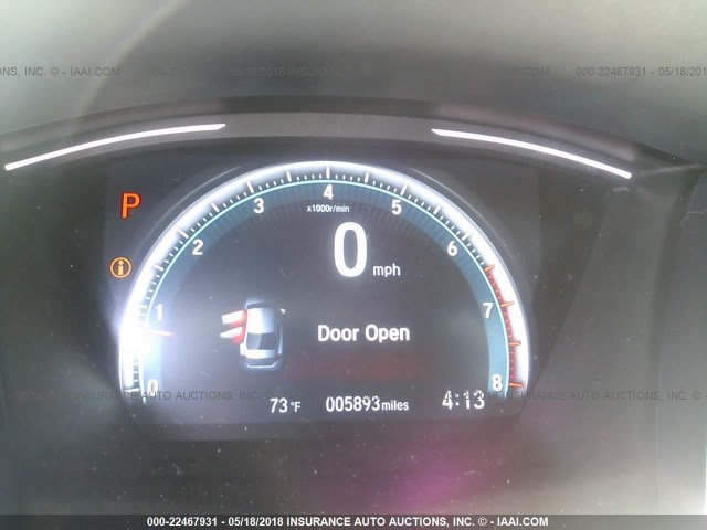 2HGFC1F77HH653526 - 2017 HONDA CIVIC EXL BLUE photo 7