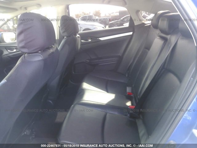 2HGFC1F77HH653526 - 2017 HONDA CIVIC EXL BLUE photo 8