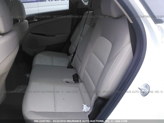 KM8J3CA27GU106022 - 2016 HYUNDAI TUCSON LIMITED/SPORT AND ECO/SE WHITE photo 8