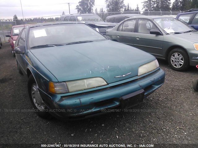 1FAPP6242NH167438 - 1992 FORD THUNDERBIRD LX TURQUOISE photo 1