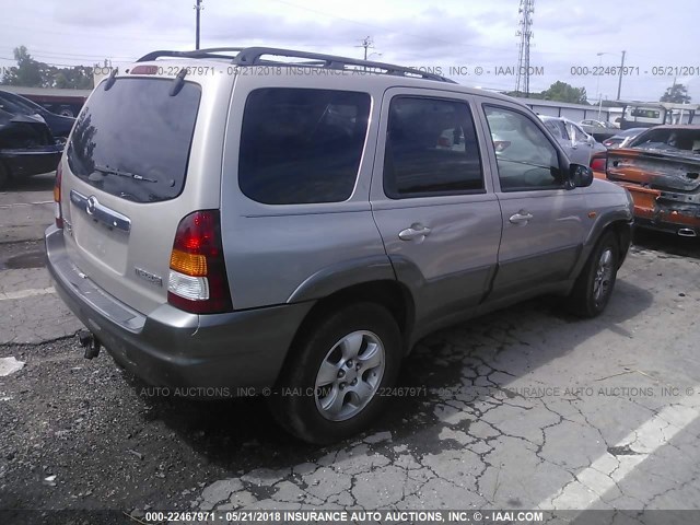 4F2CU09102KM28736 - 2002 MAZDA TRIBUTE LX/ES GOLD photo 4