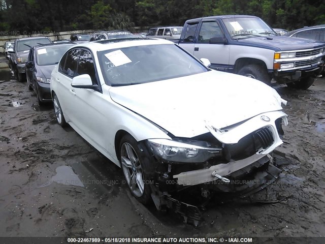 WBA3C1C57EK105693 - 2014 BMW 328 I SULEV WHITE photo 1